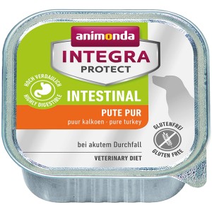 Integra Protect Intestinal Hunde-Nassfutter, Pute, 150g Dose für Hunde mit akutem Durchfall.