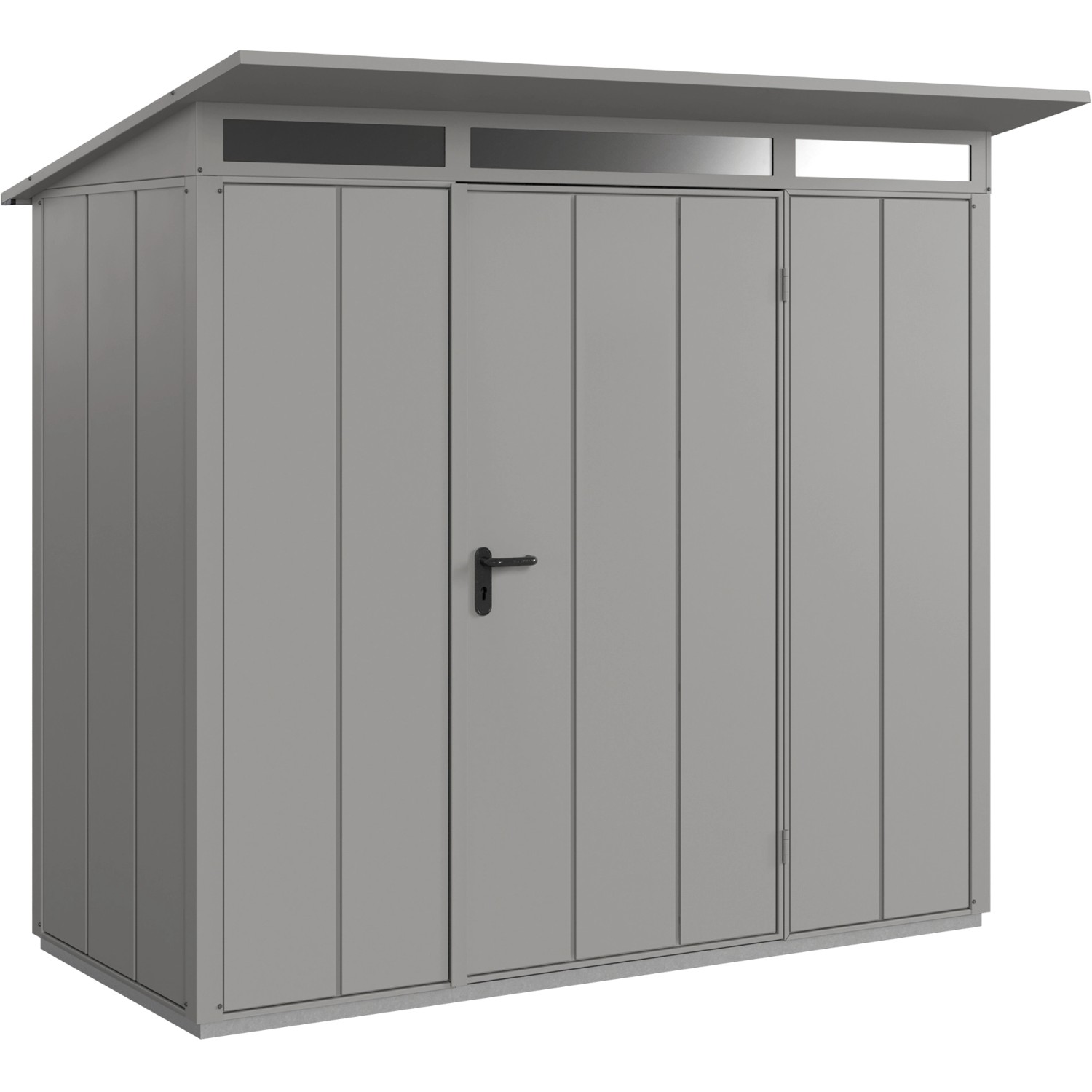 Ecostar Gerätehaus Elegant mit Pultdach Typ 1 RAL9007 Graualuminium Einzelt günstig online kaufen