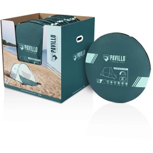Pavillo Pop-Up Strandmuschel Beach Quick 2 Tent, 200x120x90cm, im Karton und verpackt.