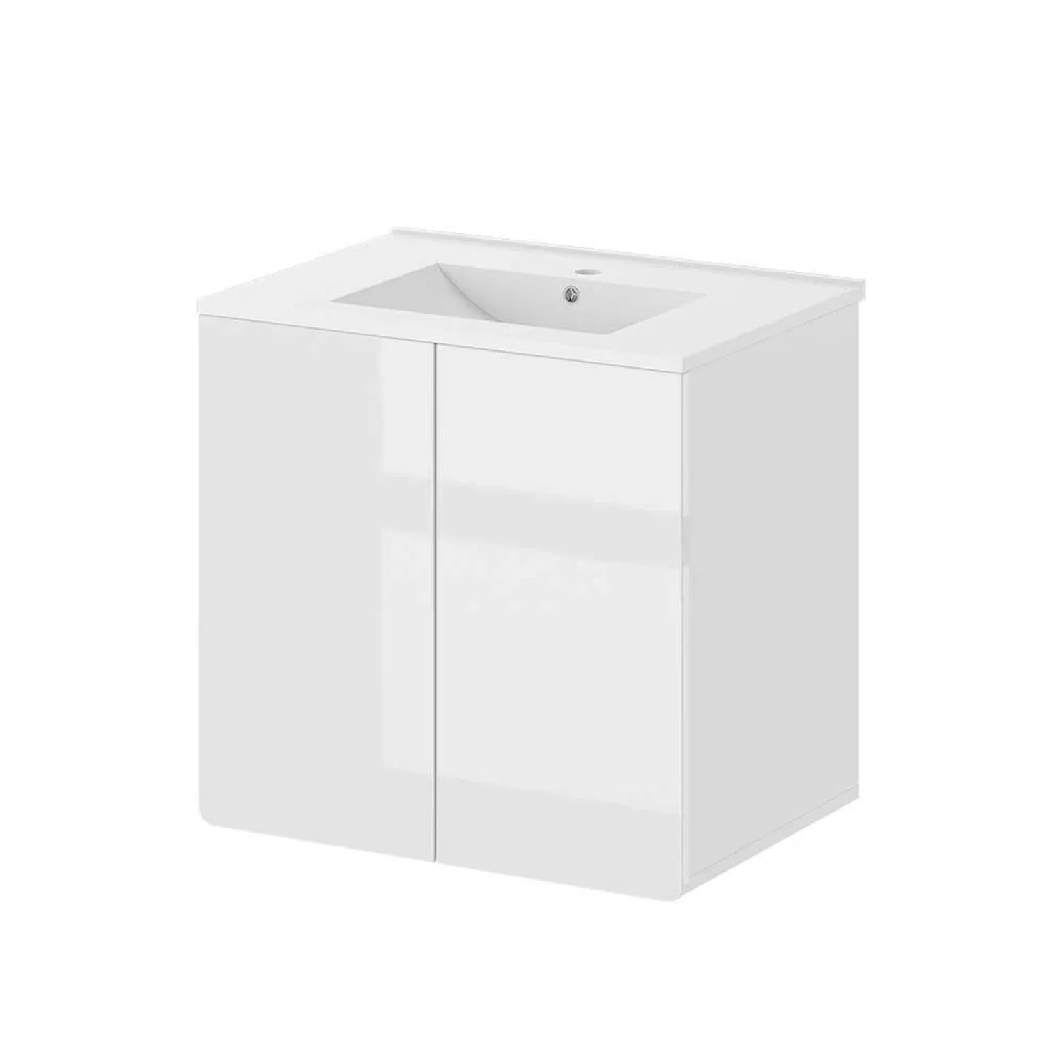 Vicco Waschbeckenunterschrank Izan Weiß 60 x 57 2-teilig