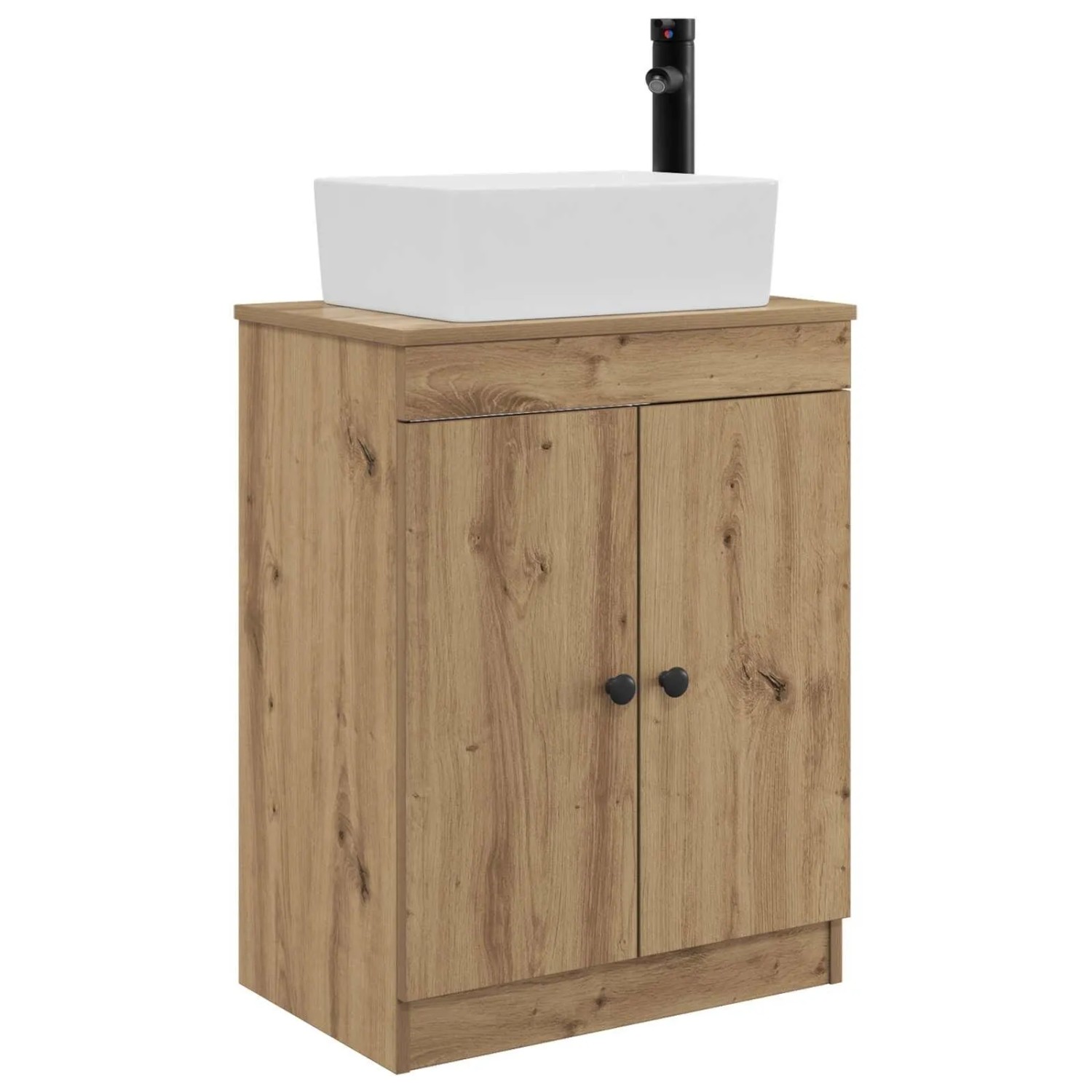 vidaXL Badezimmerschrank mit Waschbecken Artisan-Eiche 54 x 35 x 83 cm 890137