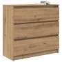 vidaXL Sideboard Artisan-Eiche 80x35x76 cm Holzwerkstoff 861741_4