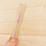 Karibu Sanduhr Classic aus Holz mit rosa Sand für Sauna, ca. 15 Minuten Laufzeit.