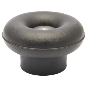 Schwarzer Wagner Bodentürstopper EH5201 aus Gummi zum Schrauben.