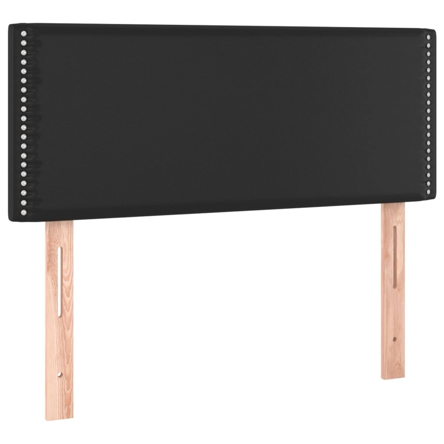 vidaXL LED Kopfteil Schwarz 80x5x78/88 cm Kunstleder 3121544