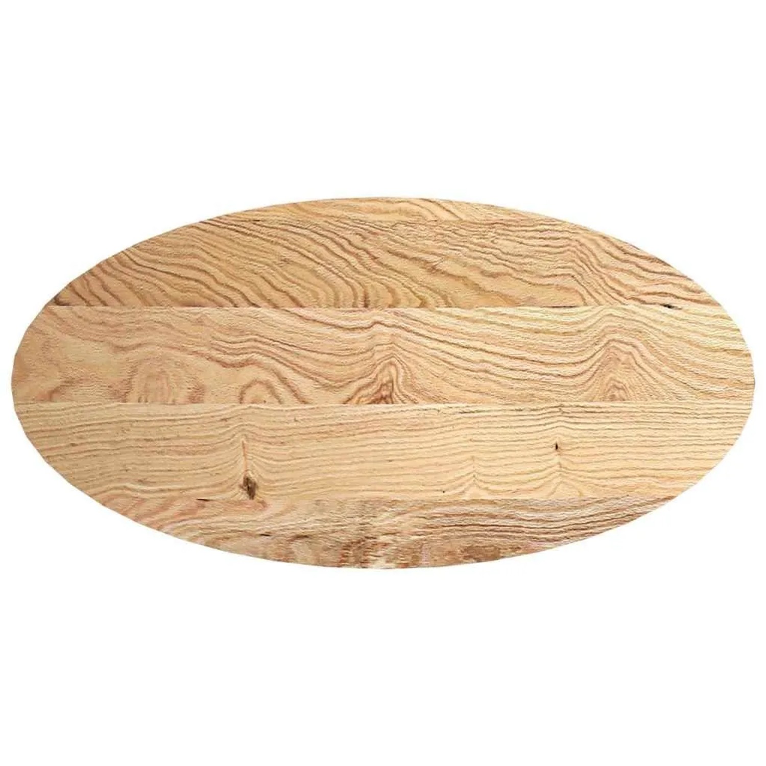 vidaXL Tischplatte 120x60x4 cm Massivholz Eiche Oval 4009043