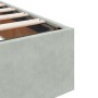 vidaXL Ottoman-Bett ohne Matratze Hellgrau 100x200 cm Samt 3310943_11