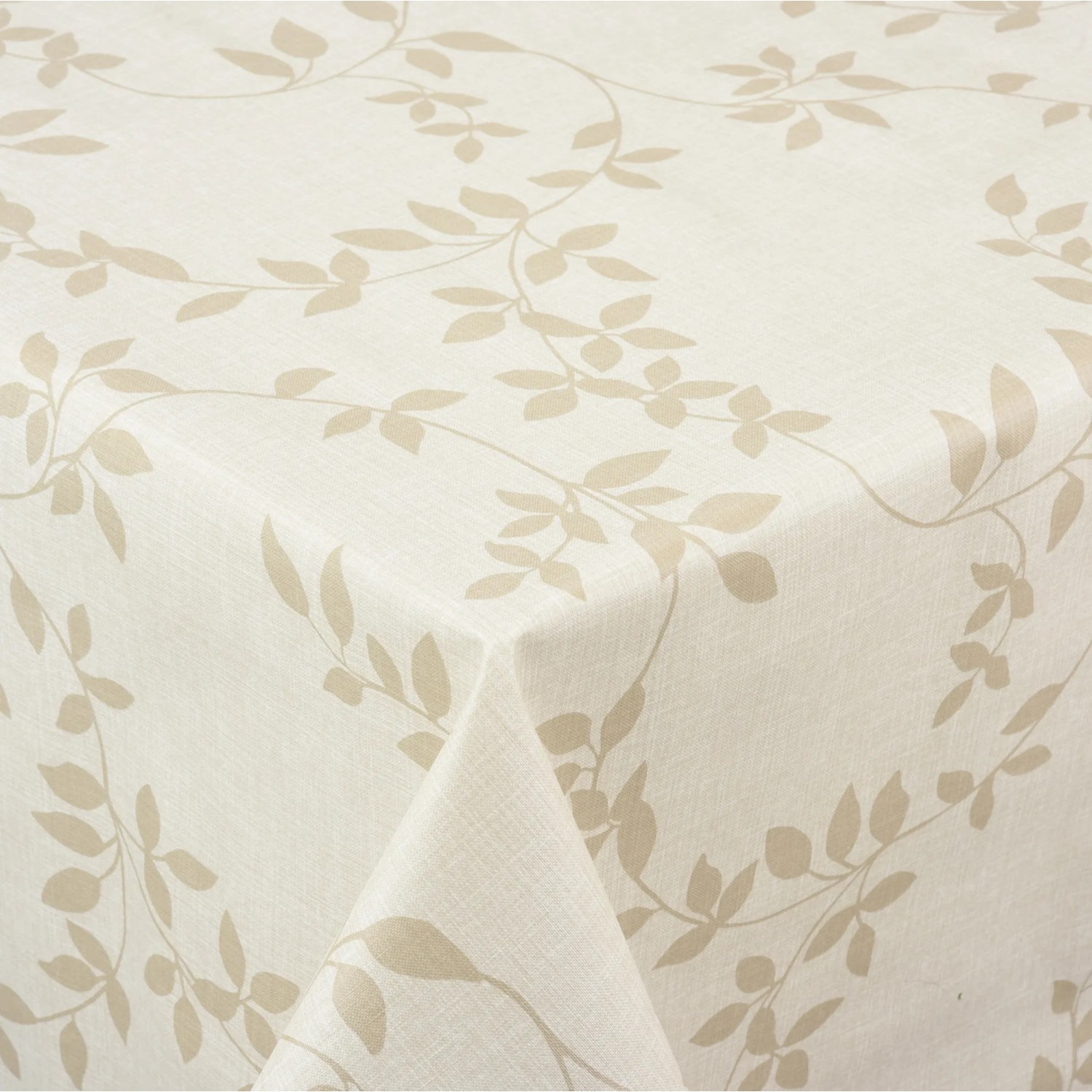 Venilia abwaschbare Tischdecke Véniline Leaf Beige 140 cm Meterware kaufen bei OBI
