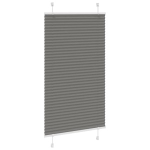 vidaXL Plissee Anthrazit 70x100 cm aus Polyester. Faltrollo für Fenster, Sicht- und Sonnenschutz.