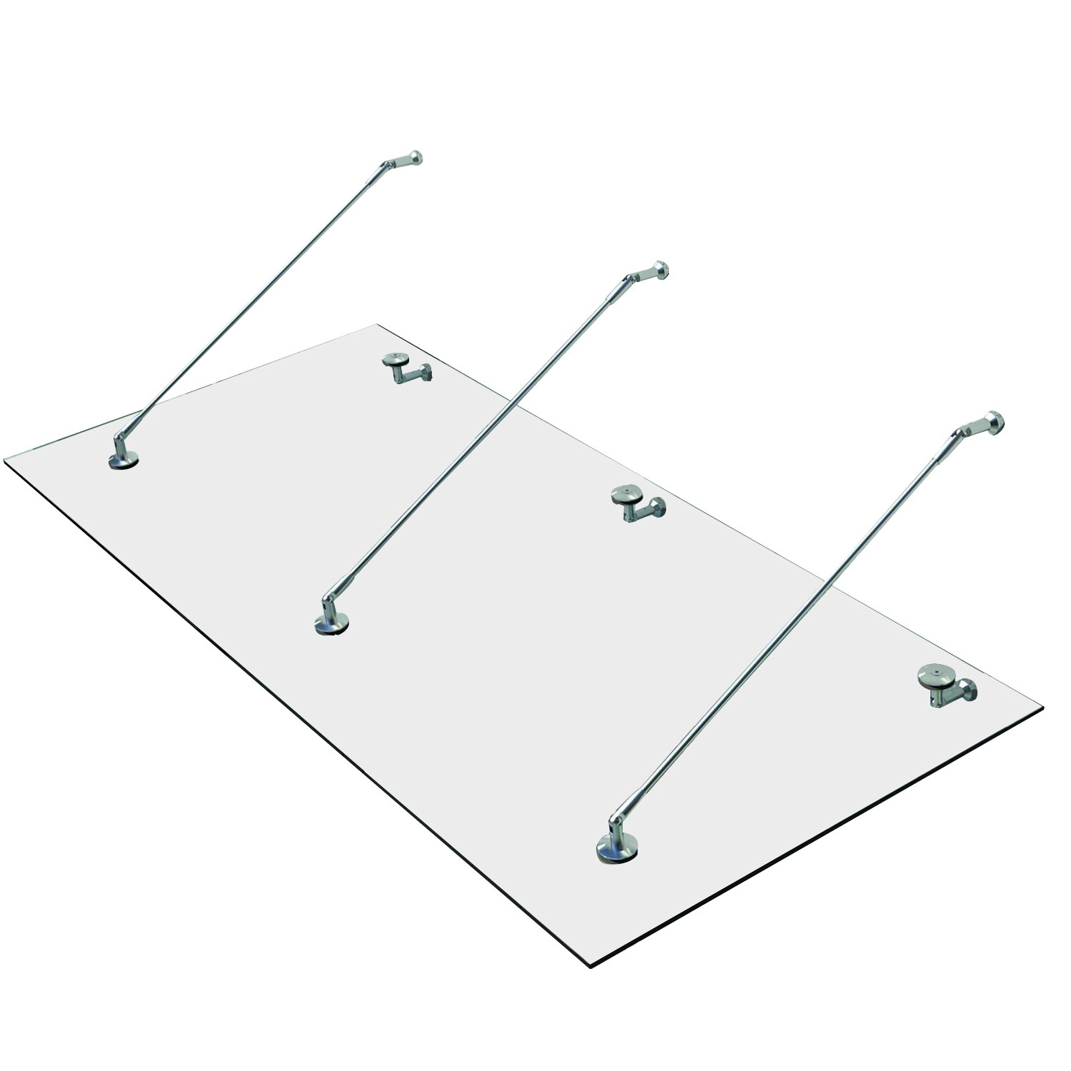 HOMCOM Vordach Verbundsicherheitsglas VSG 304 günstig online kaufen