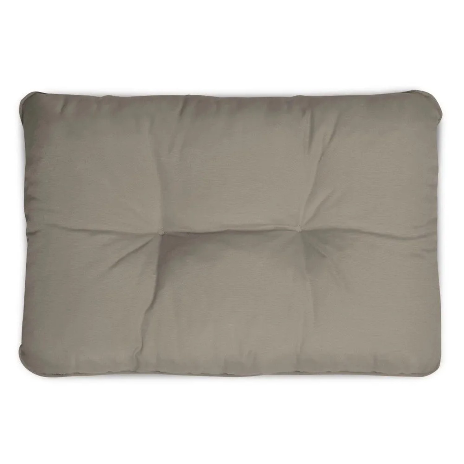Beautissu Flair Loungekissen Outdoor Rücken 50x40x12cm Hellgrau