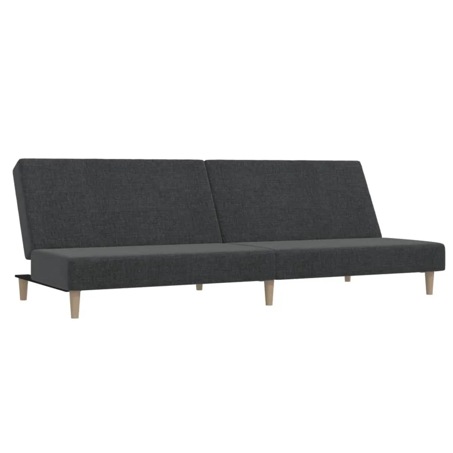 vidaXL Schlafsofa 2-Sitzer Dunkelgrau Stoff 375724