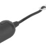 Schwarze E27 Renovierungsfassung mit Kabel und Wago-Klemmen für Lampeninstallation.