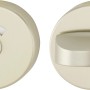AnsaPro WC-Rosette Isar, Alu Neusilber, Türbeschlag mit WC-Verriegelung.