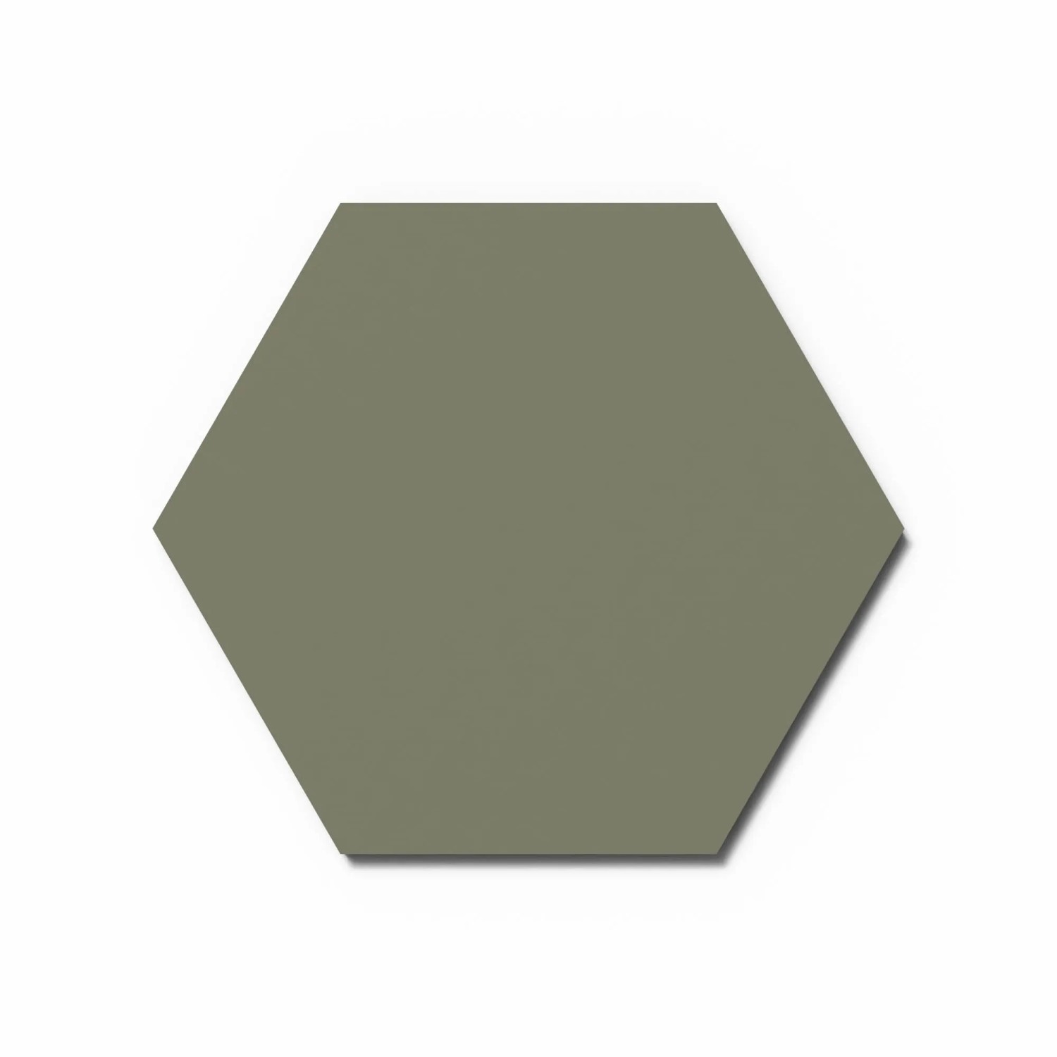 Designpaneel Hexagon Lino Olive Clear MDF Schwarz 50 cm x 50 cm 3 Stück