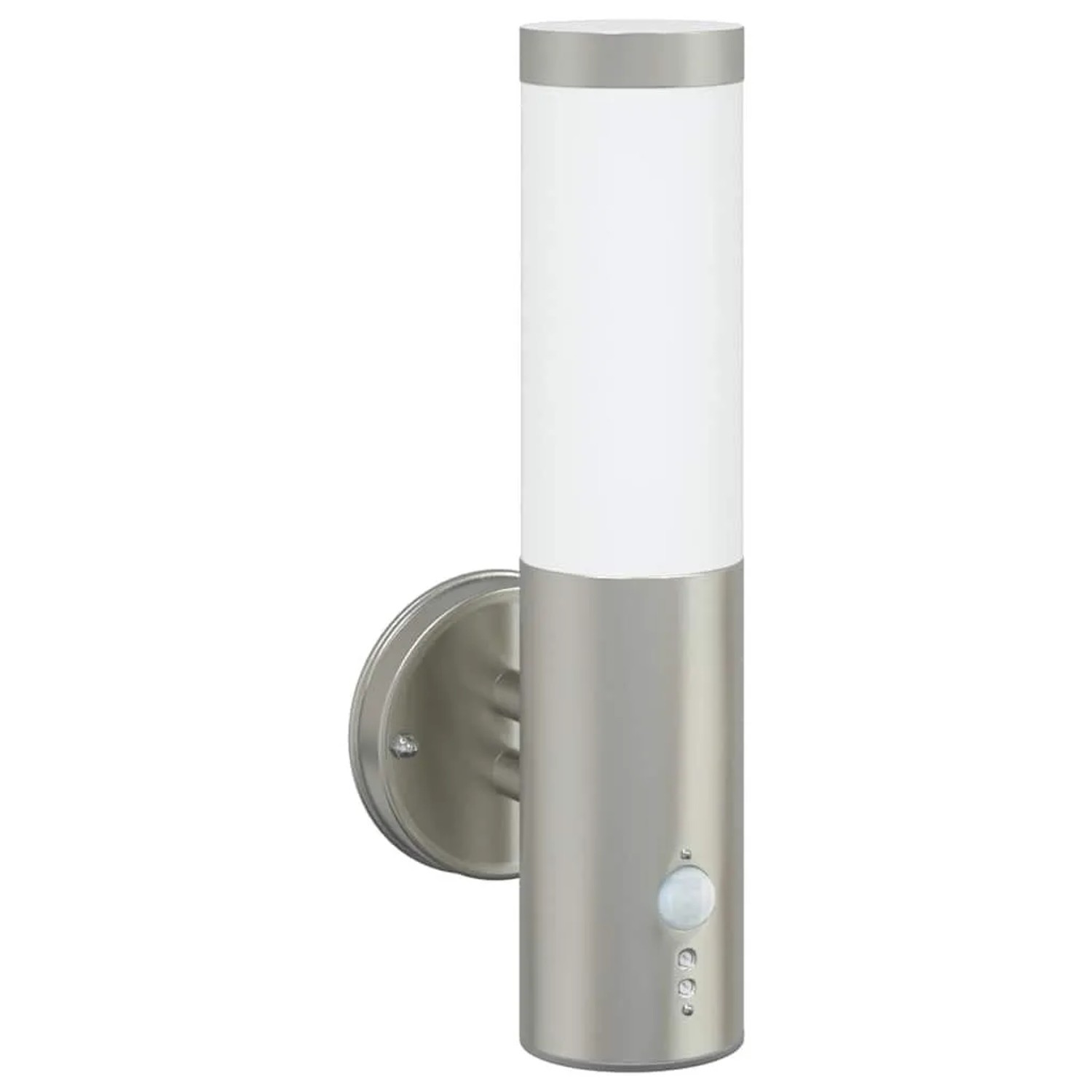 vidaXL Außenwandleuchte Silber 15 x 7,5 x 33 cm Edelstahl und Plastik 4005953