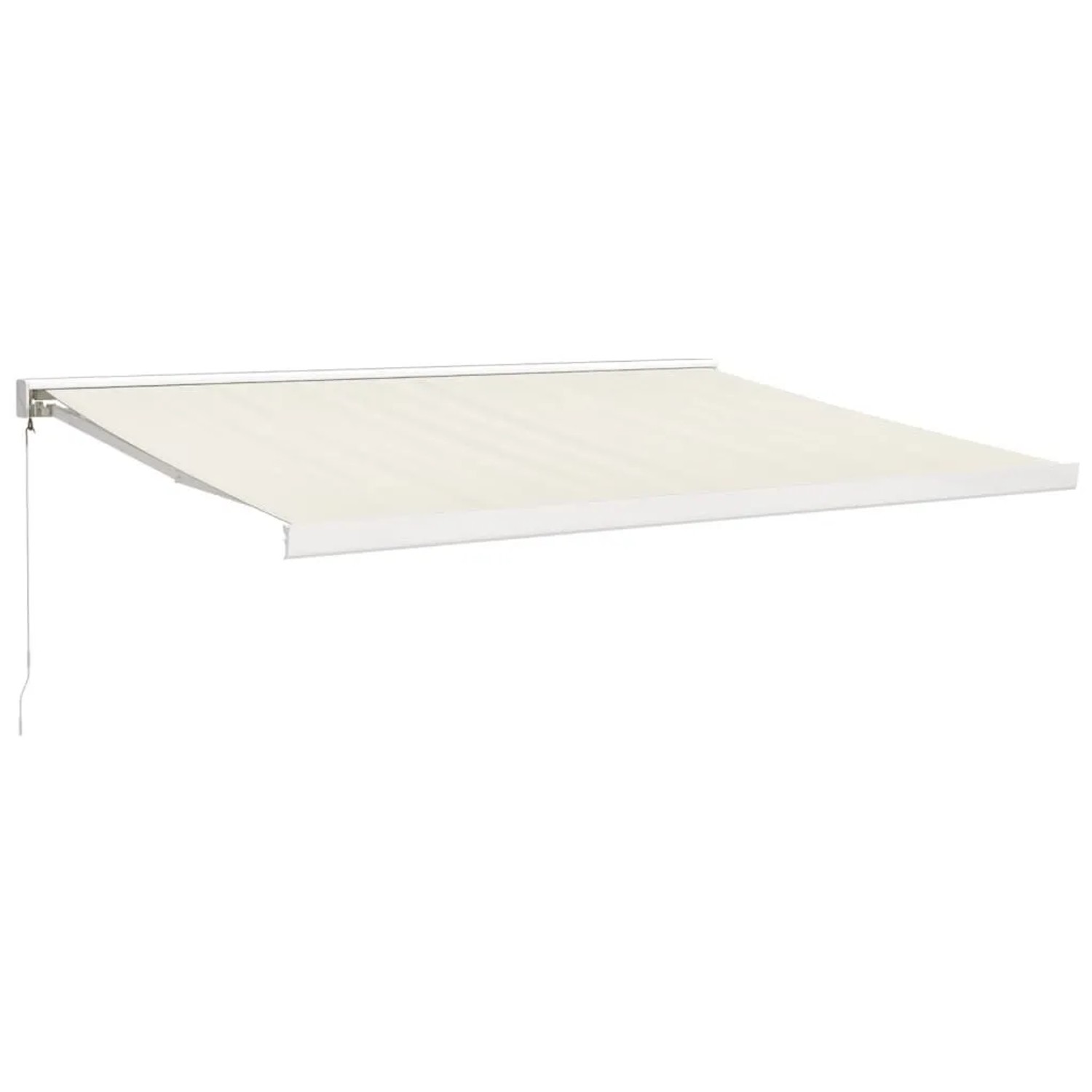 vidaXL Markise Einziehbar Creme 4x3 m Stoff und Aluminium 3154528