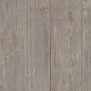 Rustikale Holzbretter Tapete in Dunkelgrau Braun für Wohnzimmer & Küche.