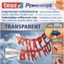 Tesa Powerstrips Deco Transparent, 16 Stück. Ideal zum Befestigen leichter Deko-Objekte.