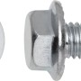 Sechskant-Flanschschrauben Sechskantkopf DIN 6921 Ø 5 mm x 10 mm Stahl 8 Stück
