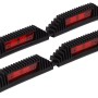OBI Türkantenschoner, 2er-Set, schwarz mit rotem Reflektor, zum Schutz vor Lackschäden.