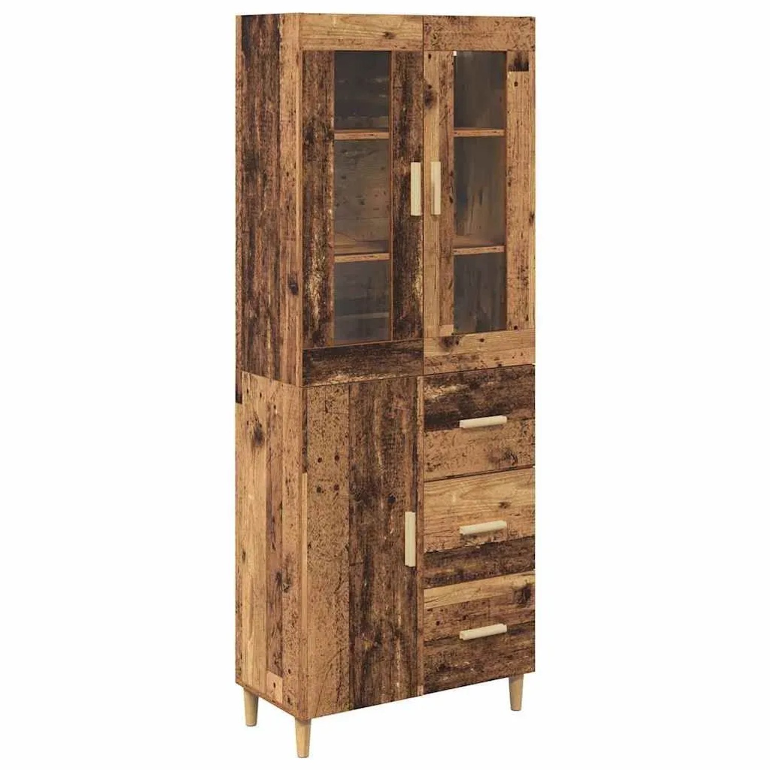 vidaXL Highboard Altholz 69,5 x 34 x 180 cm Holzwerkstoff 3415771 günstig online kaufen