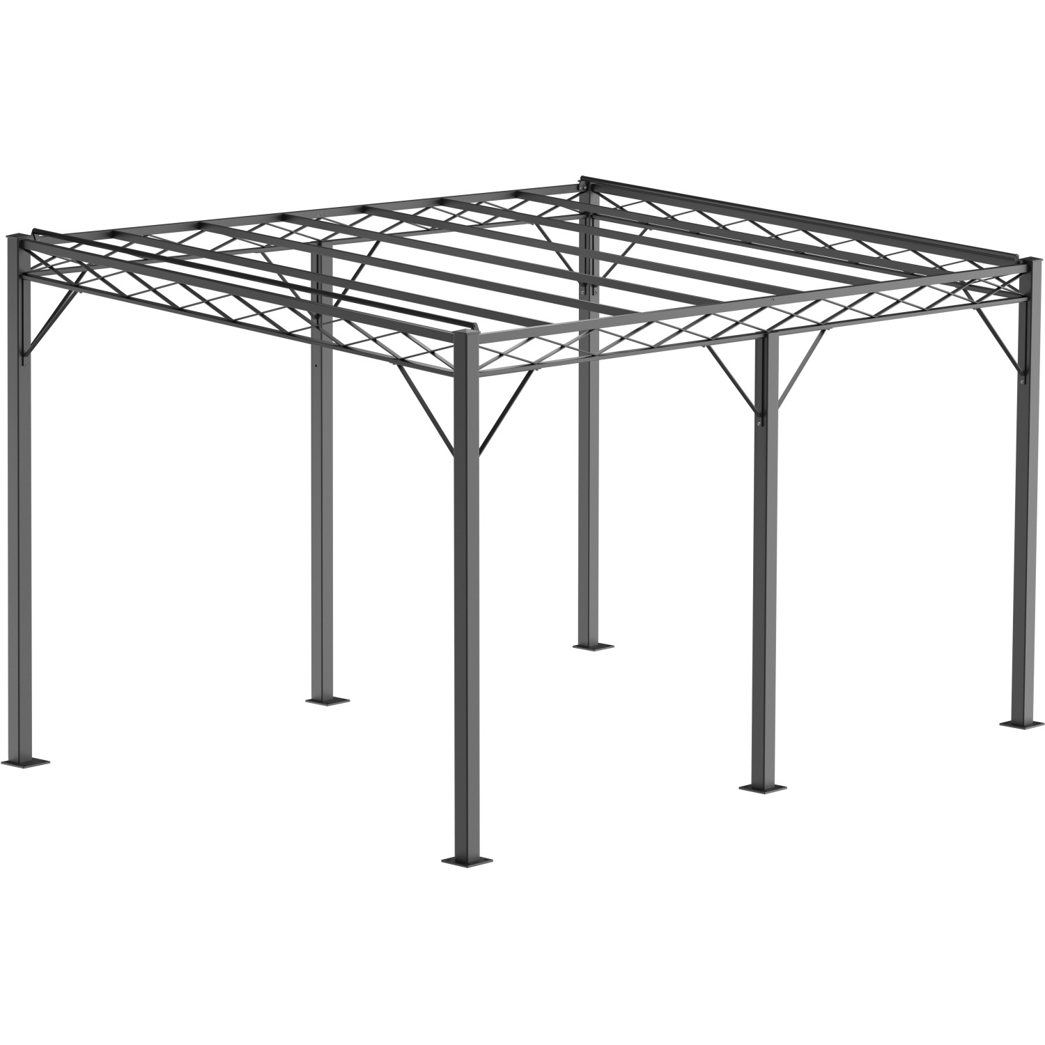 Eleo Pergola Sicilia 252,2 cm x 408 cm x 304 cm Pulverbeschichtet DB703