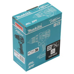 Verpackung des Makita Akku-Bohrschraubers 18V 65 Nm.