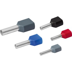 Aderendhülsen-Set, 110-teilig, verschiedene Farben und Größen (0,75 mm - 4 mm).