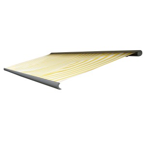 Ersatzbezug für Markise, gelb-weiß gestreift, passend für T123 4,5x3m. Sonnensegel für UV-Schutz.