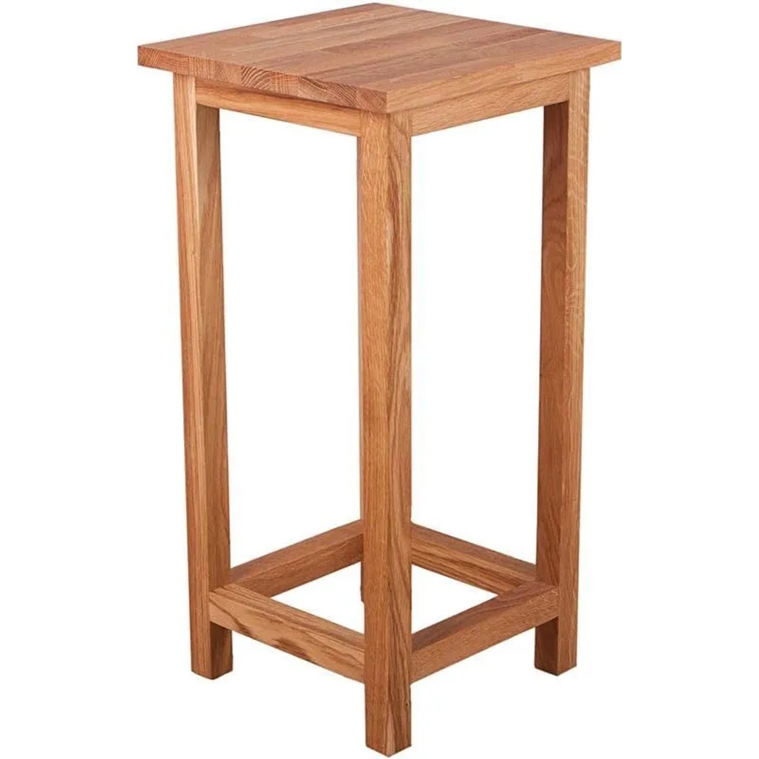 DELUKE Blumenständer MAX Platte 2cm Eiche 30x30x60cm Pflanzenständer Pflanzenregal Pflanzenhocker