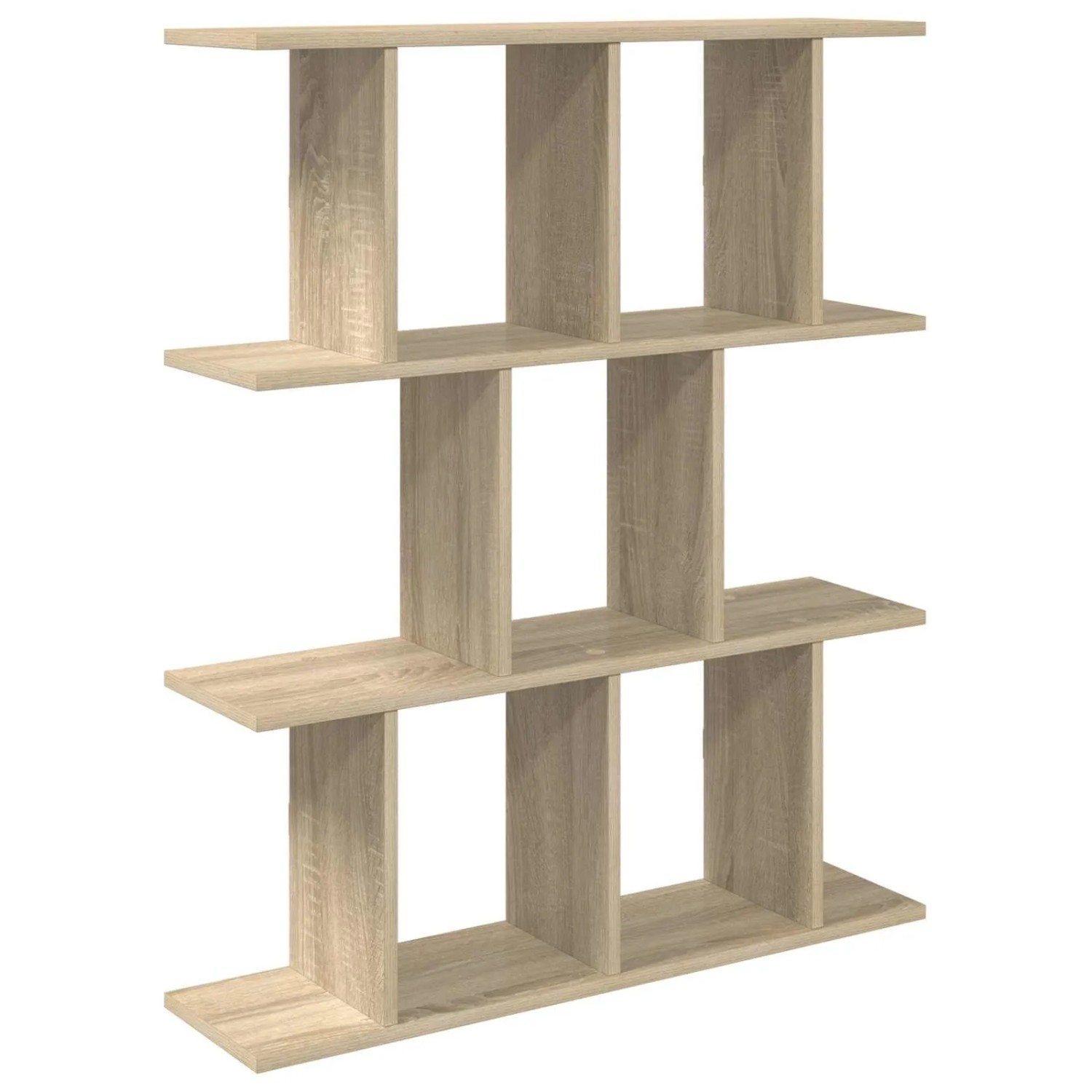 vidaXL Wandregal Sonoma-Eiche 80 x 20 x 96 cm Holzwerkstoff 8012206