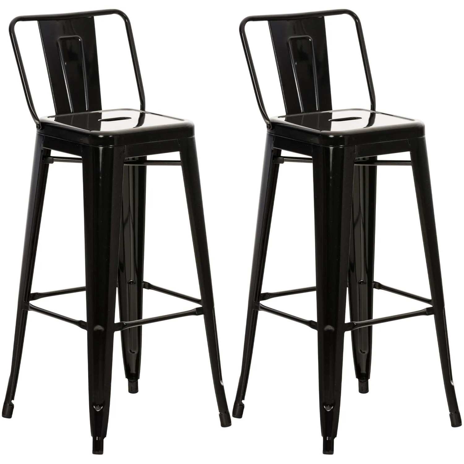 CLP 2er Set Barhocker Mason Schwarz