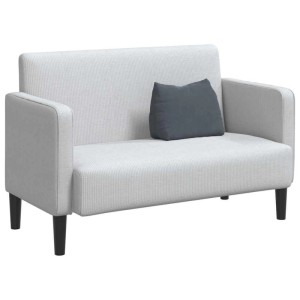 Dunkelgraues vidaXL Rückenkissen aus Cordstoff auf hellem Sofa. Bietet Komfort und Unterstützung. 45x35 cm.