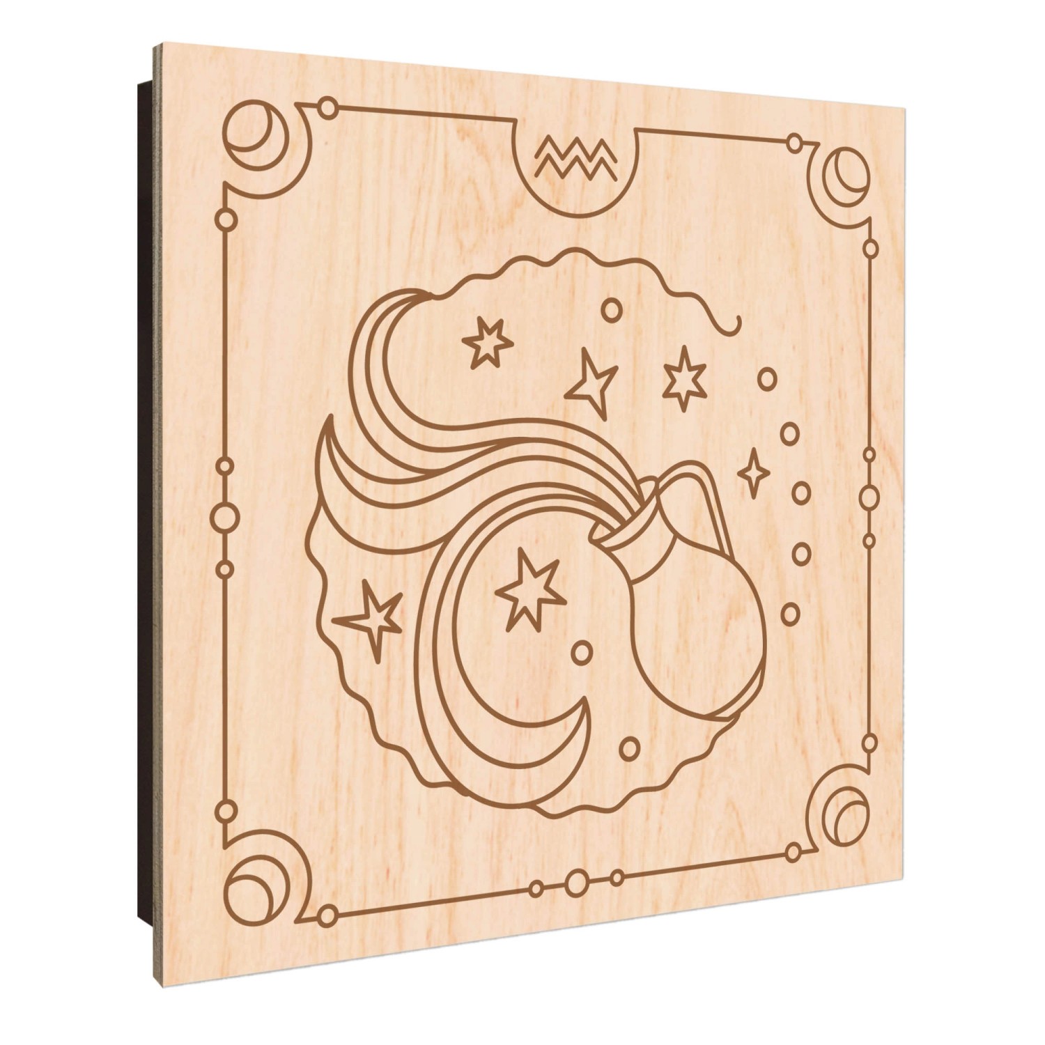 Banjado Schlüsselkasten Holz 30x30cm Schwarz Scharnier Rechts 50 Haken Desi günstig online kaufen