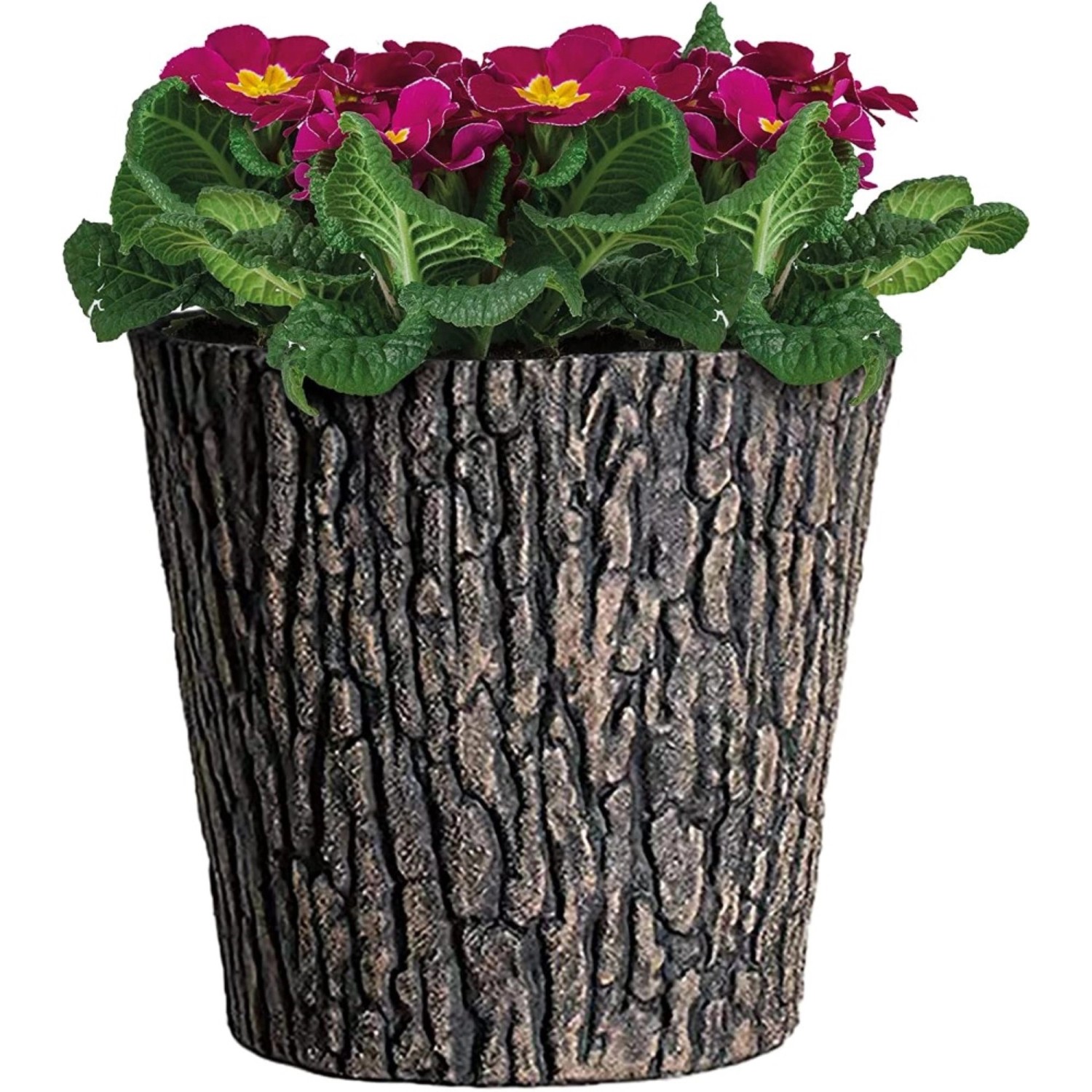 PROREGAL Blumentopf Holzoptik Ø 30cm Braun mit Holzoptik im Rustikalen Desi günstig online kaufen
