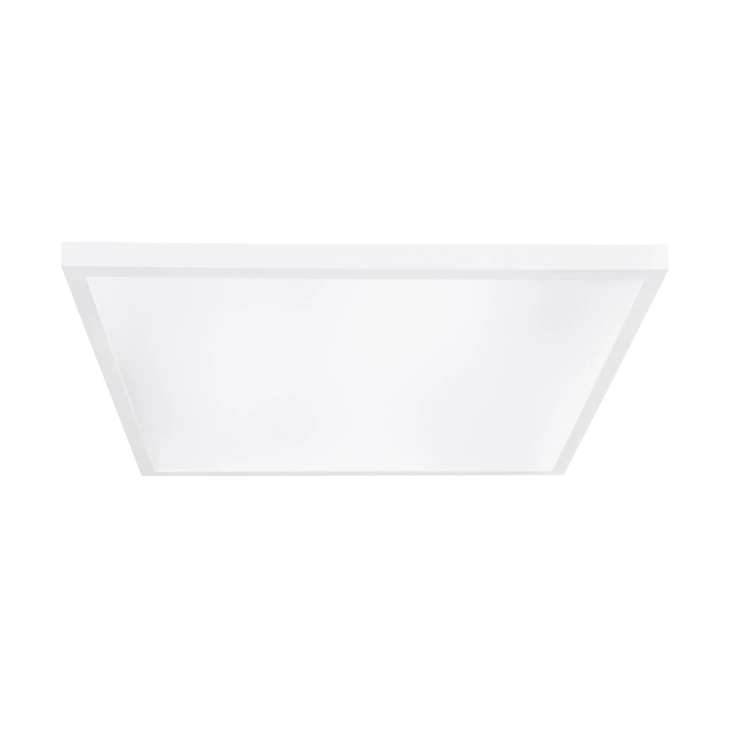 Weißes, quadratisches Eglo LED-Panel Pietrangeli (59,5x59,5 cm) für blendfreie CCT-Beleuchtung in Büro & Homeoffice.