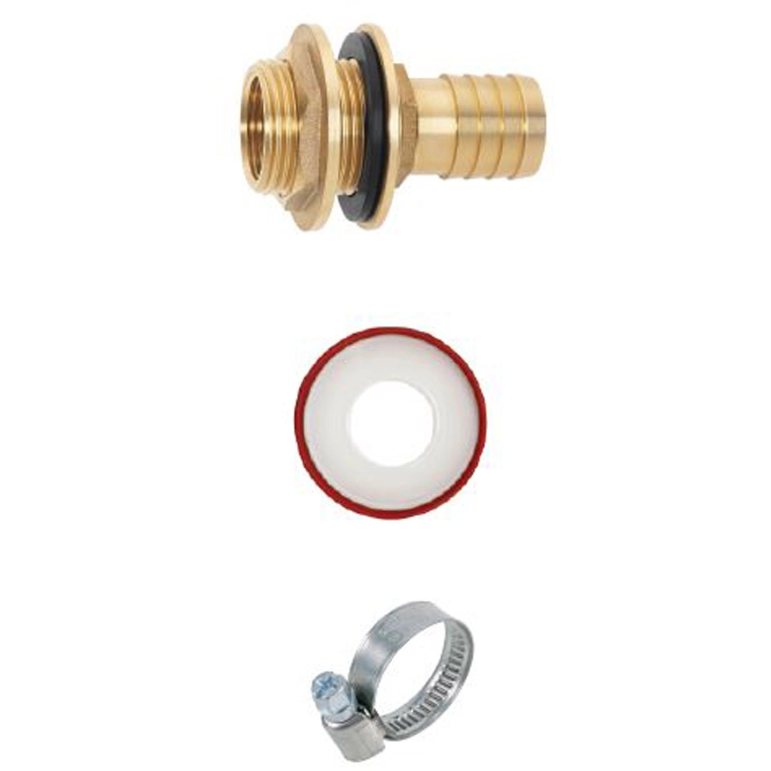 Geka Regentonnenanschluss-Set mit 1 Tülle Messing mit Tülle 1 x AG G1
