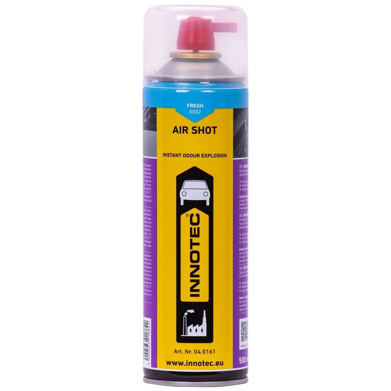 Innotec Air Shot Fresh Duftspray 500 ml für Raum und Auto Blau Metall