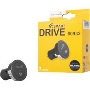 Schellenberg Funk-Autosender Smart Drive 2-Kanal für Garagentorantriebe, 868,4 MHz