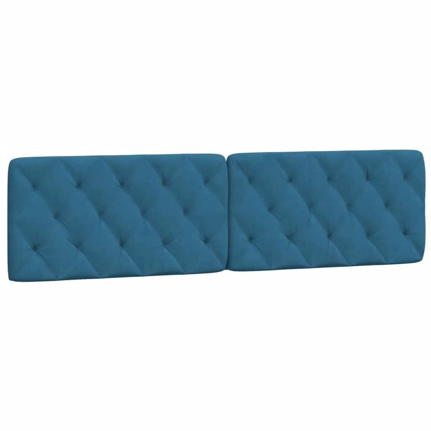 vidaXL Kopfteil-Kissen Blau 200 cm Samt 374751