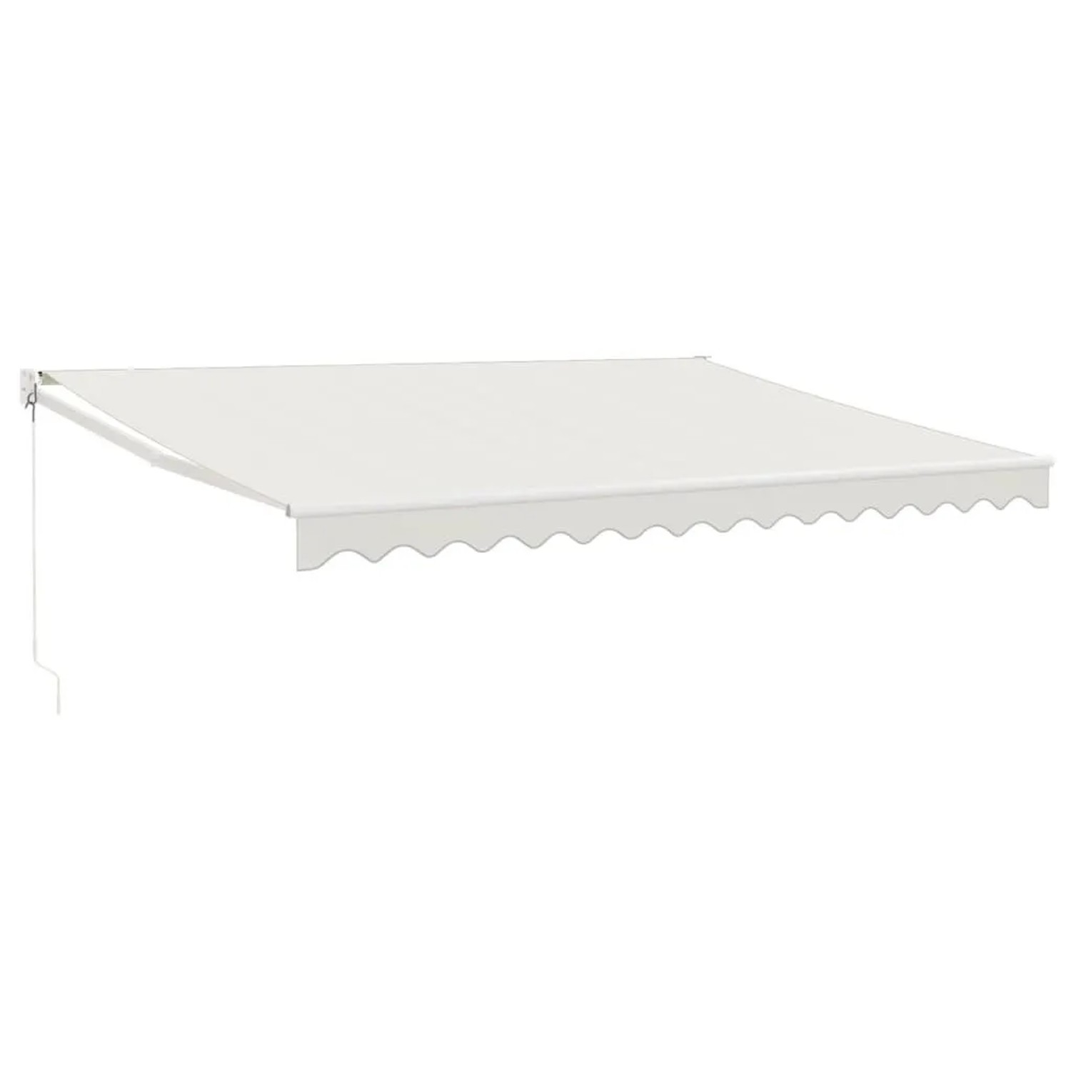 Furnicato Einziehbare Markise 4x3 M Creme Aus Pulverbeschichtetem Aluminium Mit Uv-beständigem Polyesterstoff