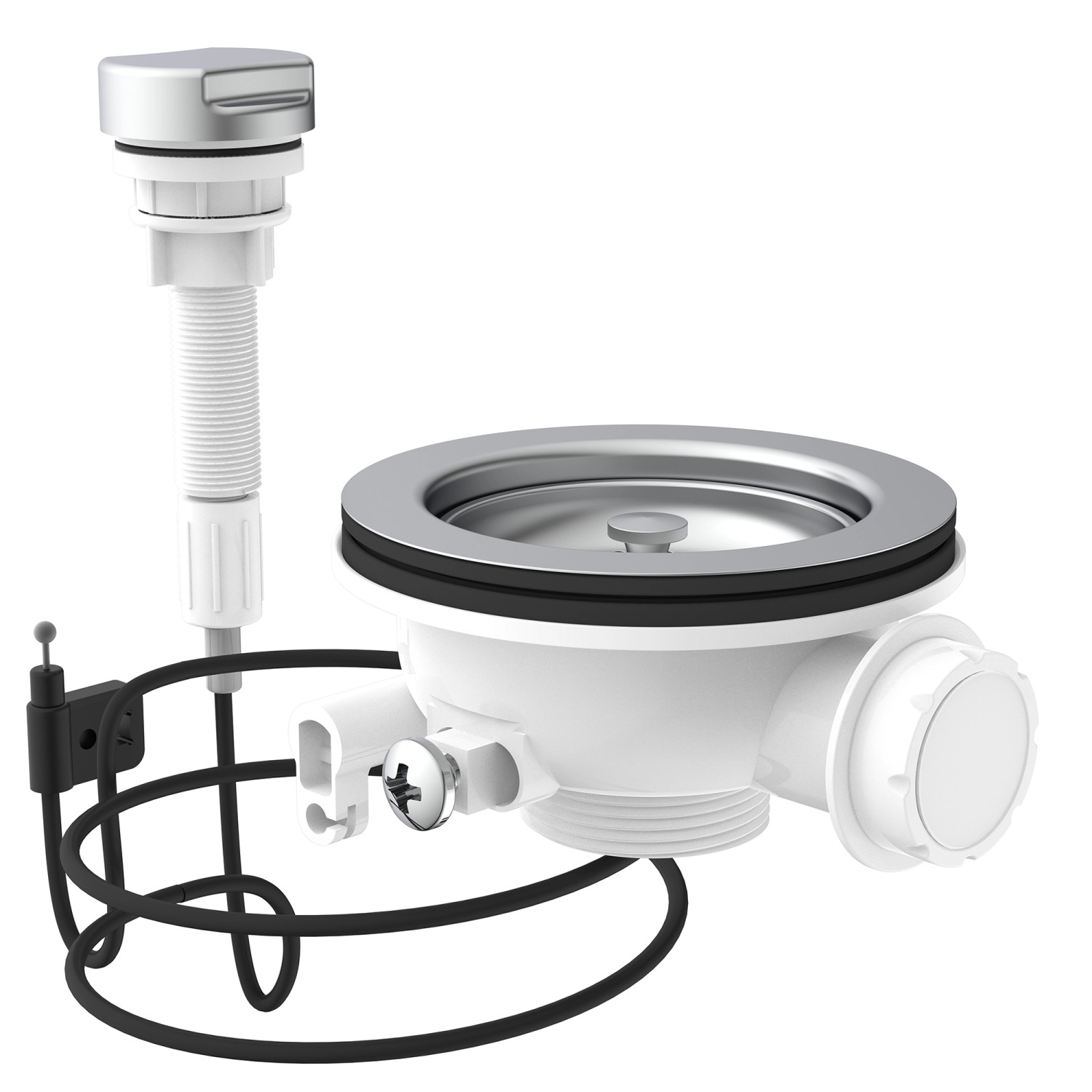 Kirchhoff Korbventil Bowdenzug Ventilkelch und Sieb 47,8 mm (1 1/2 ZollAG) Edelstahl