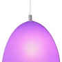 Violette Pendelleuchte Silkworm von Näve, Lampenschirm aus Silikon, modernes Design.