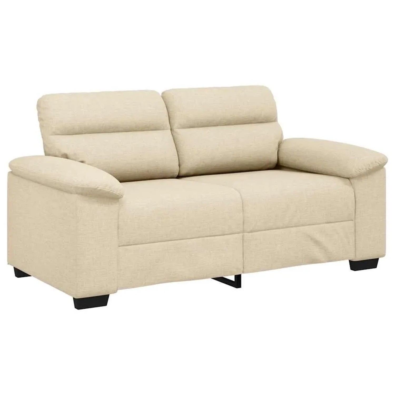 vidaXL 2-Sitzer-Sofa Creme 120 cm Stoff 4105304 günstig online kaufen