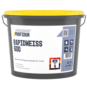 Profidur Rapidweiß 600 Mix Basis 4 Dispersionsfarbe 12,5 l