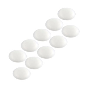 Zehn transparente, runde vasalat Wand-Türstopper, selbstklebend, Ø 60 mm, schützen Wände und Türen. Zubehör für Türen.