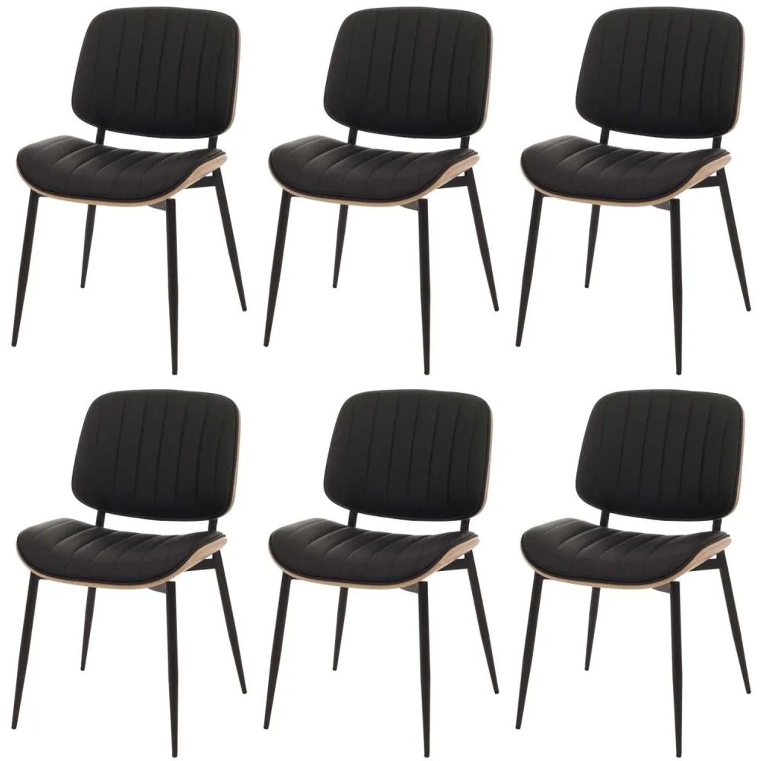 MCW Esszimmerstuhl O44 6er-Set Natur Weiß