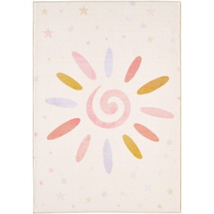 Ayyildiz Kinderteppich Play Creme mit Sonnenmotiv, 100x150 cm.