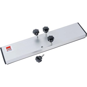 Bessey Abstützplatte STE-SP35 aus Aluminium mit vier Sterngriffschrauben.